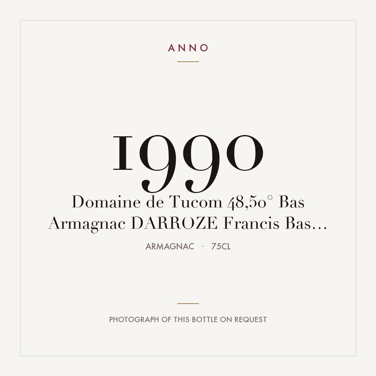 Darroze Domaine de Tucom Bas-Armagnac 1990 0,75l