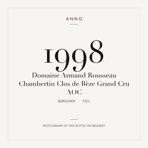 Domaine Armand Rousseau Chambertin-Clos de Beze Grand Cru 1998 AOC 0,75l