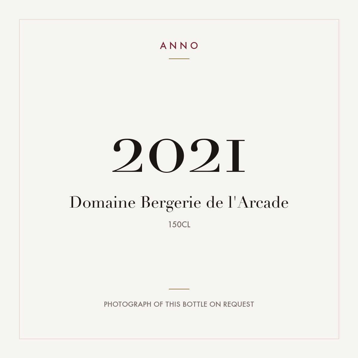 Domaine Bergerie de L'arcade Languedoc 2021 1,5l