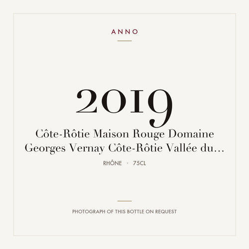 Domaine Georges Vernay Cote-Rotie Maison Rouge 2019 AOC 0,75l