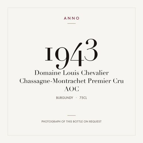 Domaine Louis Chevalier Chassagne-Montrachet Premier Cru 1943 AOC 0,75l