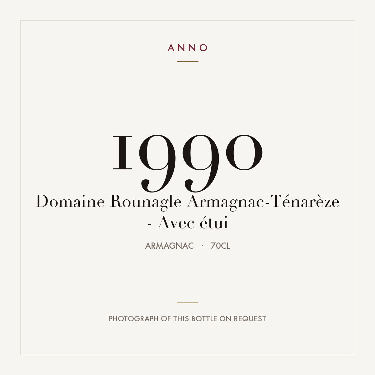 Domaine Rounagle Armagnac-Tenareze 1990 0,7l