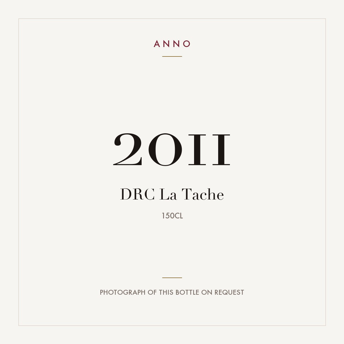 Domaine de la Romanee-Conti La Tache Grand Cru 2011 AOC 1,5l