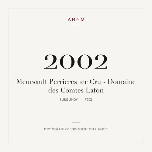 Domaine des Comtes Lafon Meursault Premier Cru Perrieres 2002 AOC 0,75l