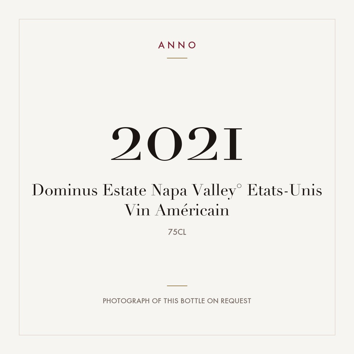 Dominus Estate Napa Valley 2021 0,75l