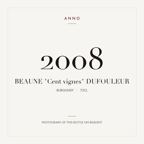 Dufouleur Beaune Premier Cru Cent Vignes 2008 AOC 0,75l