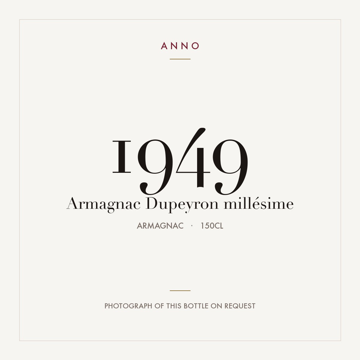 Dupeyron Armagnac 1949 1,5l