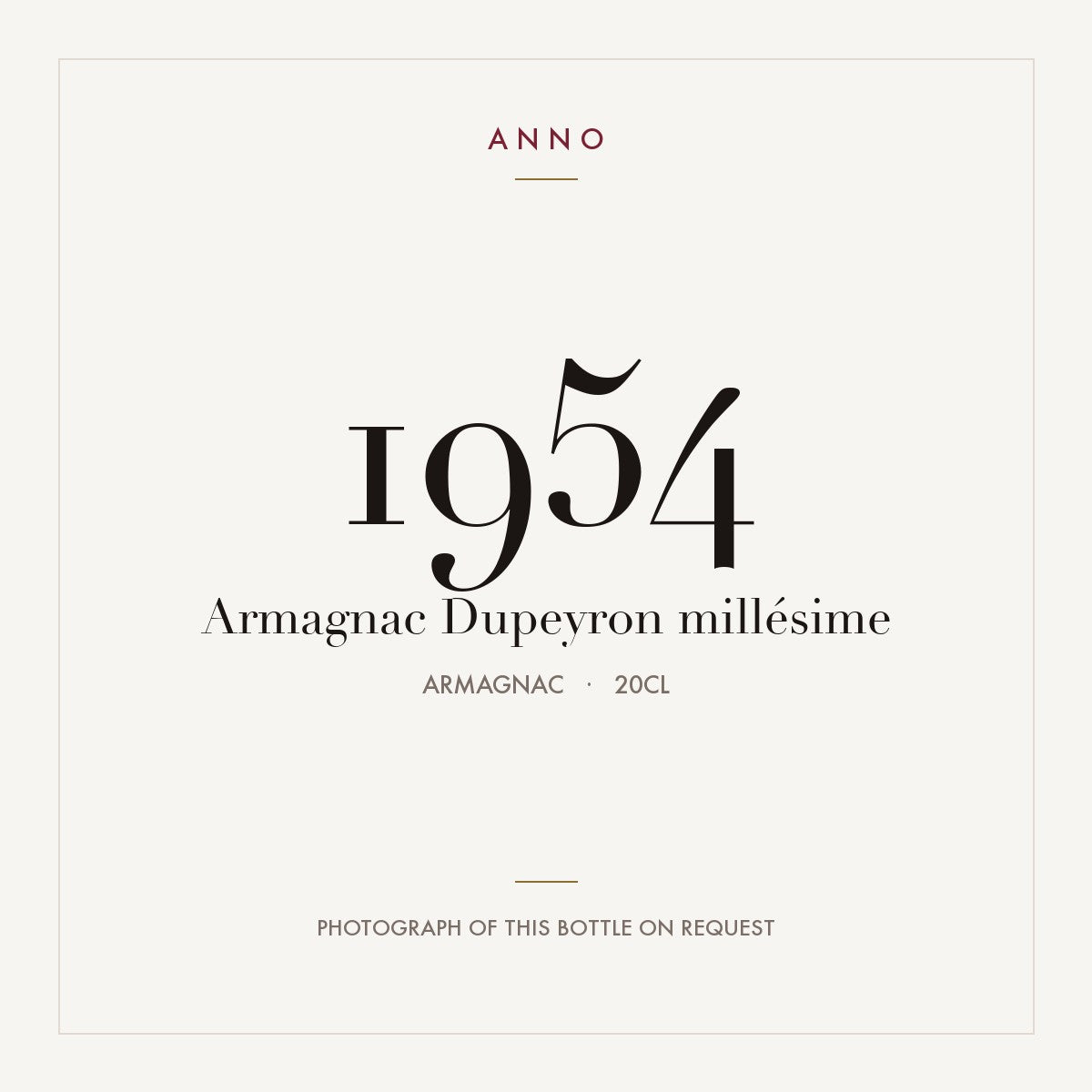 Dupeyron Armagnac 1954 0,2l