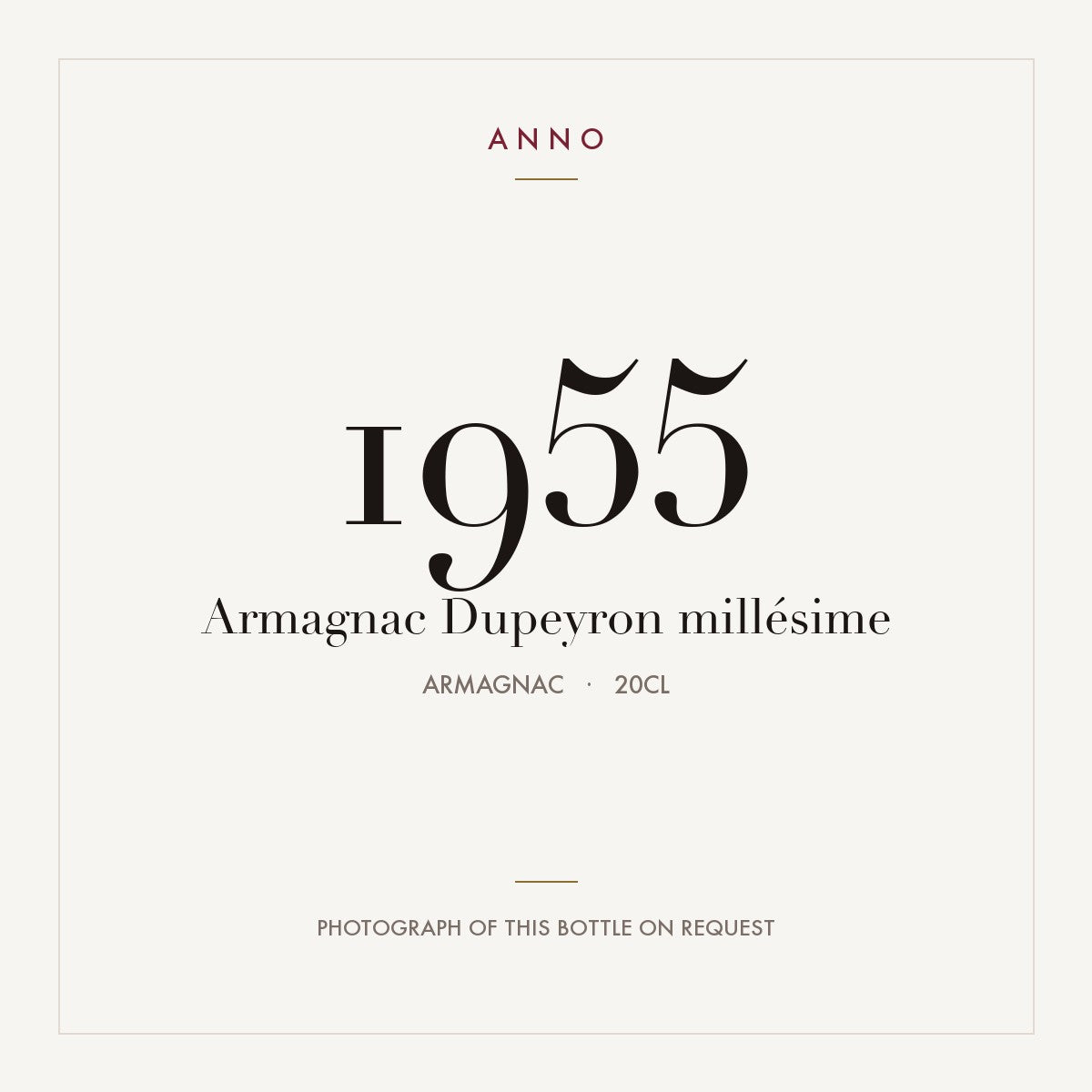 Dupeyron Armagnac 1955 0,2l