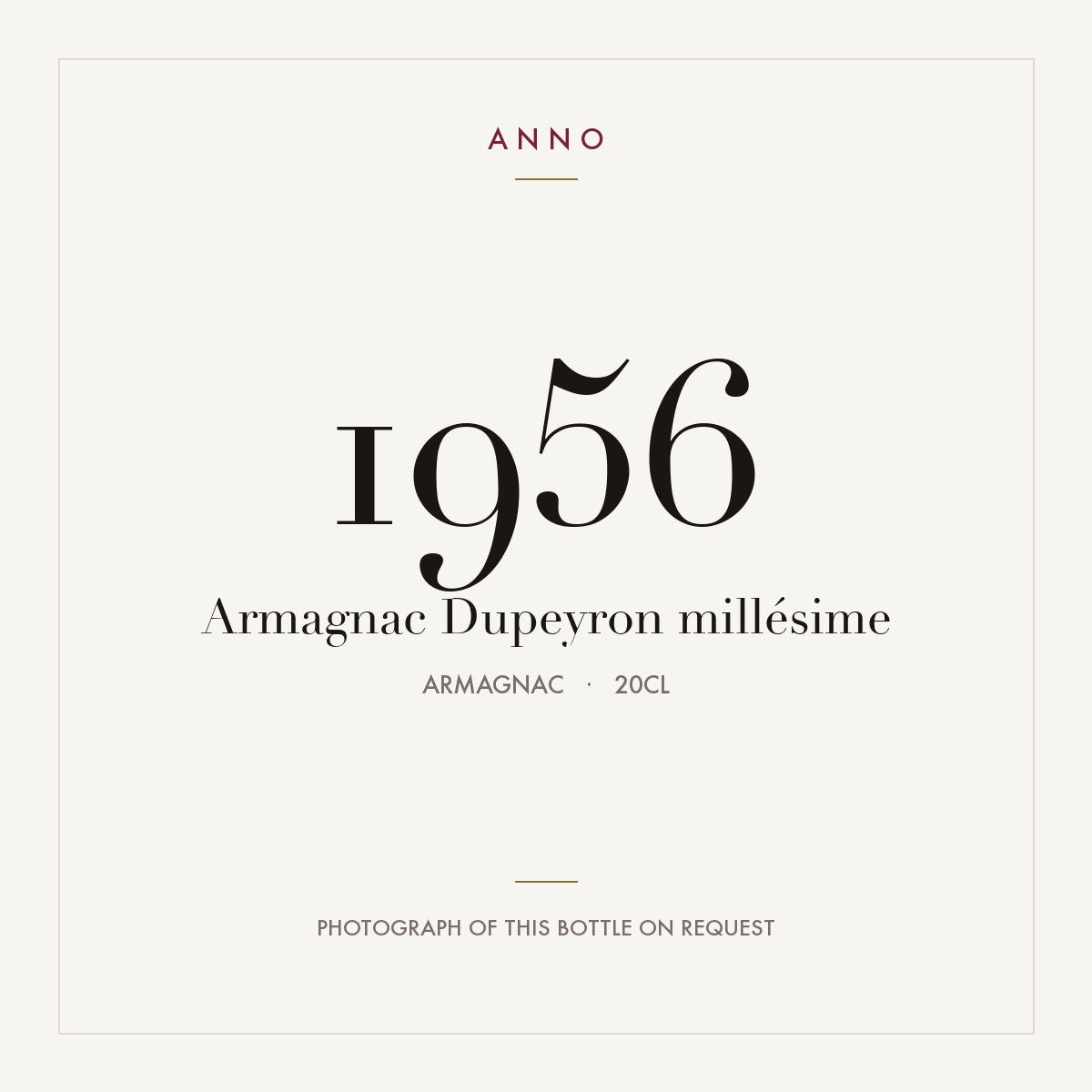 Dupeyron Armagnac 1956 0,2l
