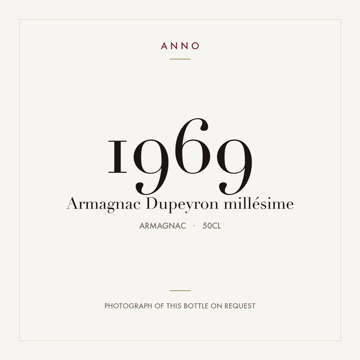 Dupeyron Armagnac 1969 0,5l