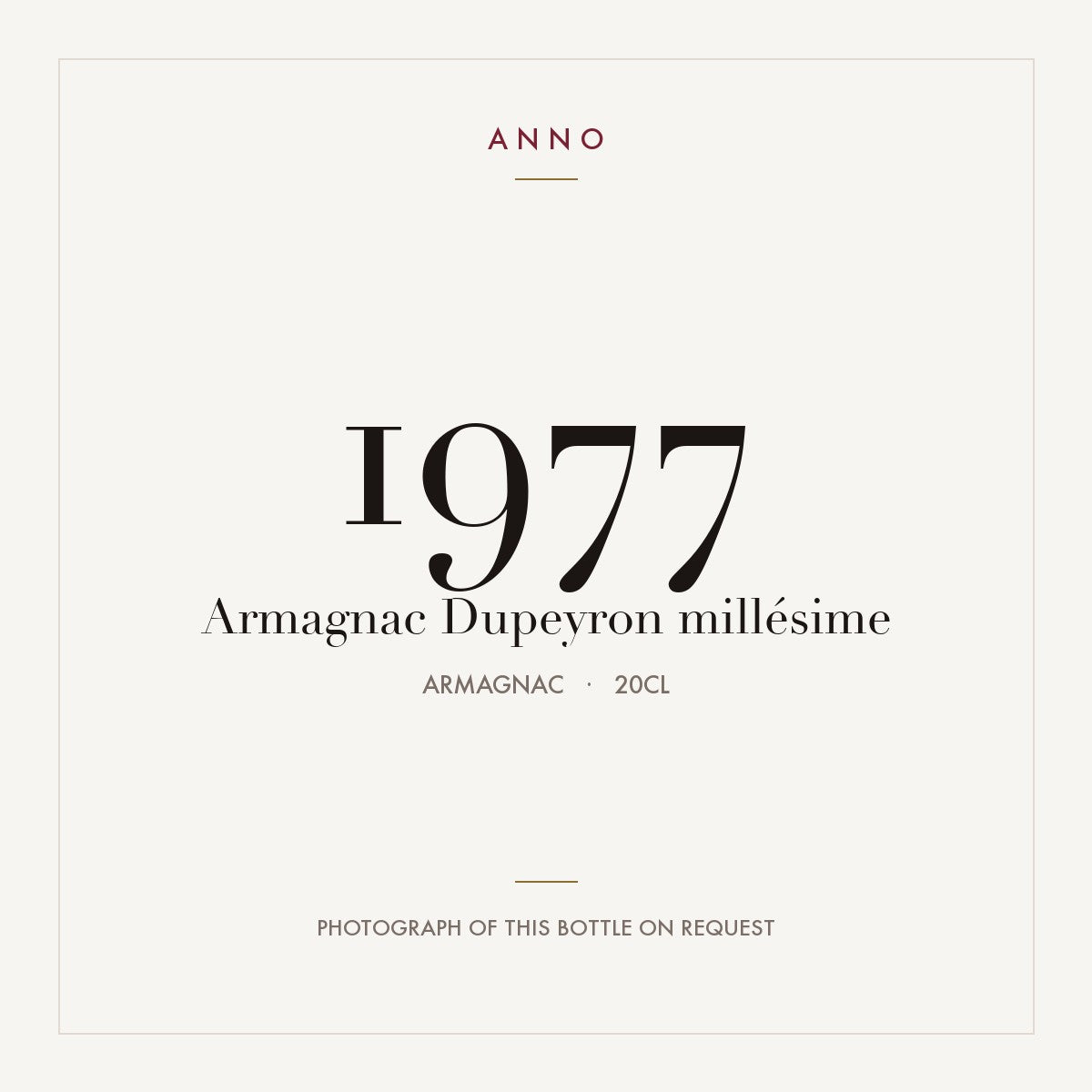 Dupeyron Armagnac 1977 0,2l