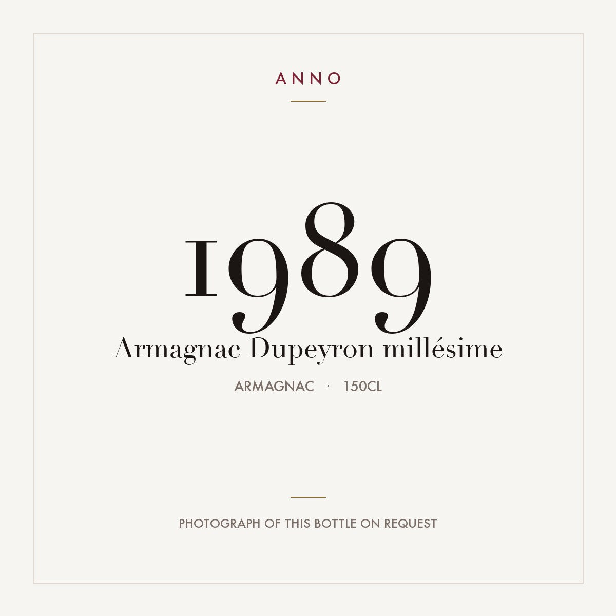 Dupeyron Armagnac 1989 1,5l