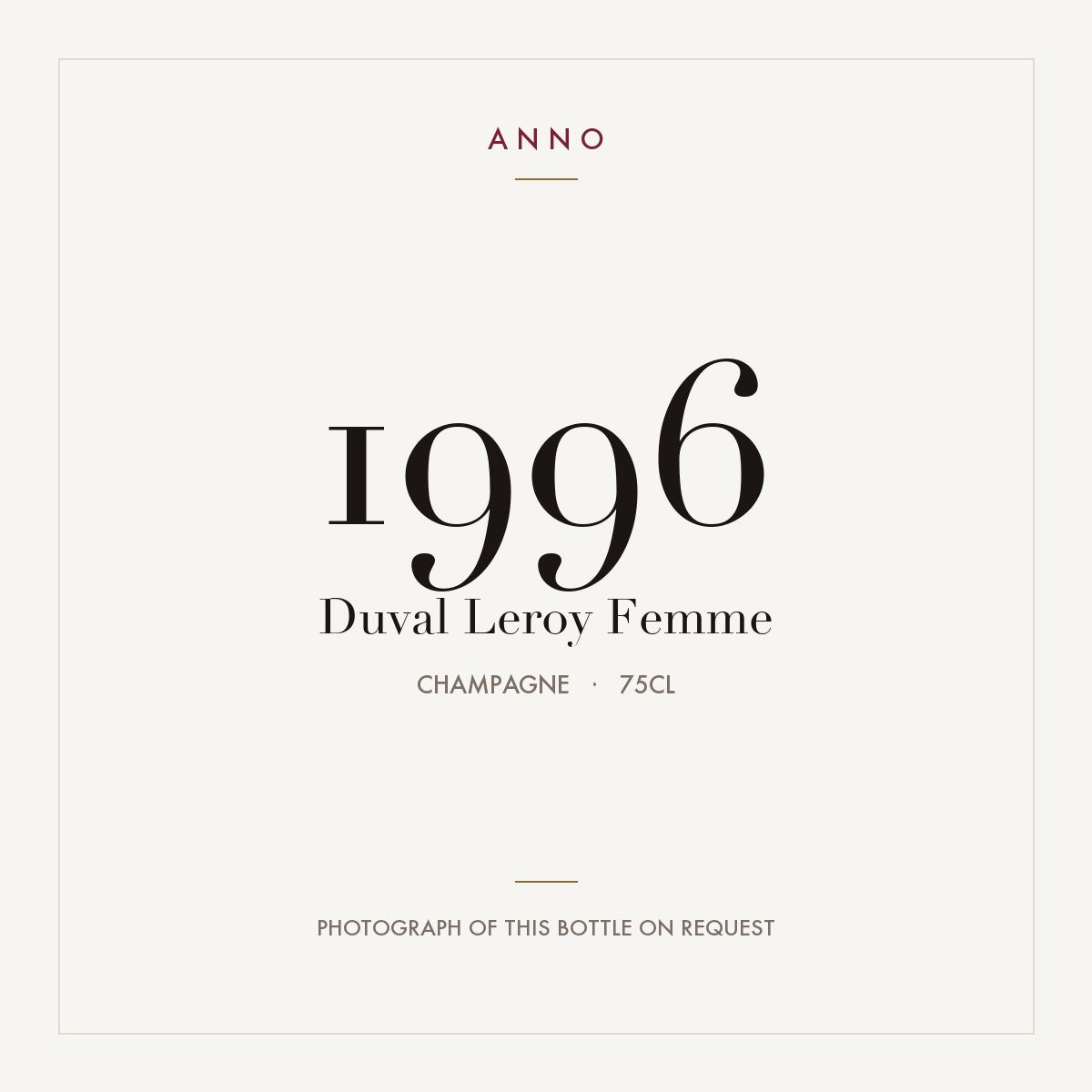 Duval Leroy Femme 1996 0,75l