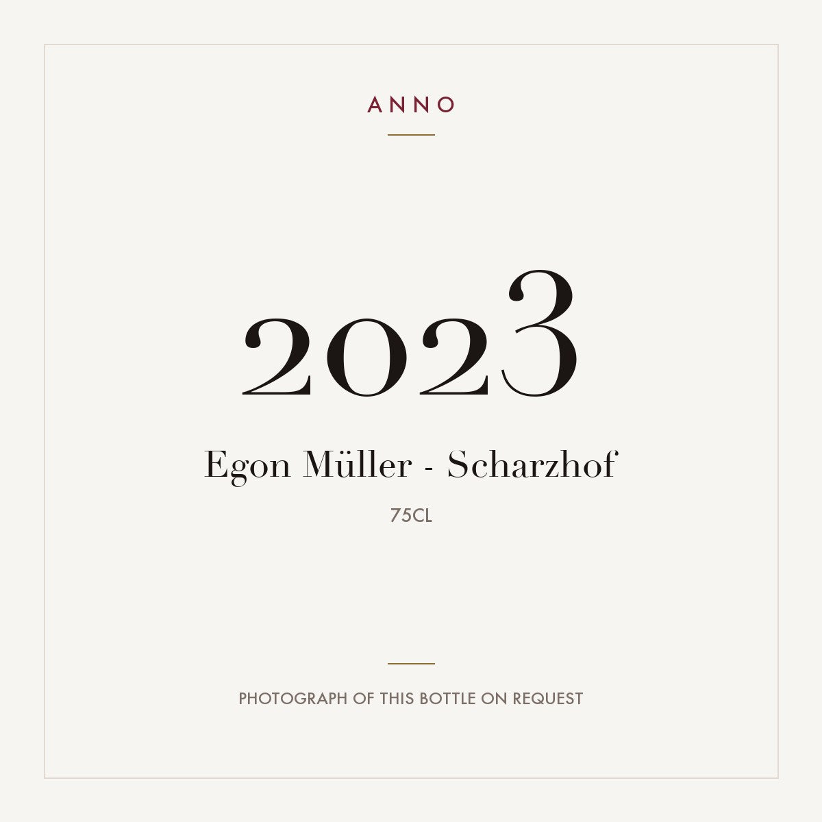 Egon Muller - Scharzhof 2023 0,75l