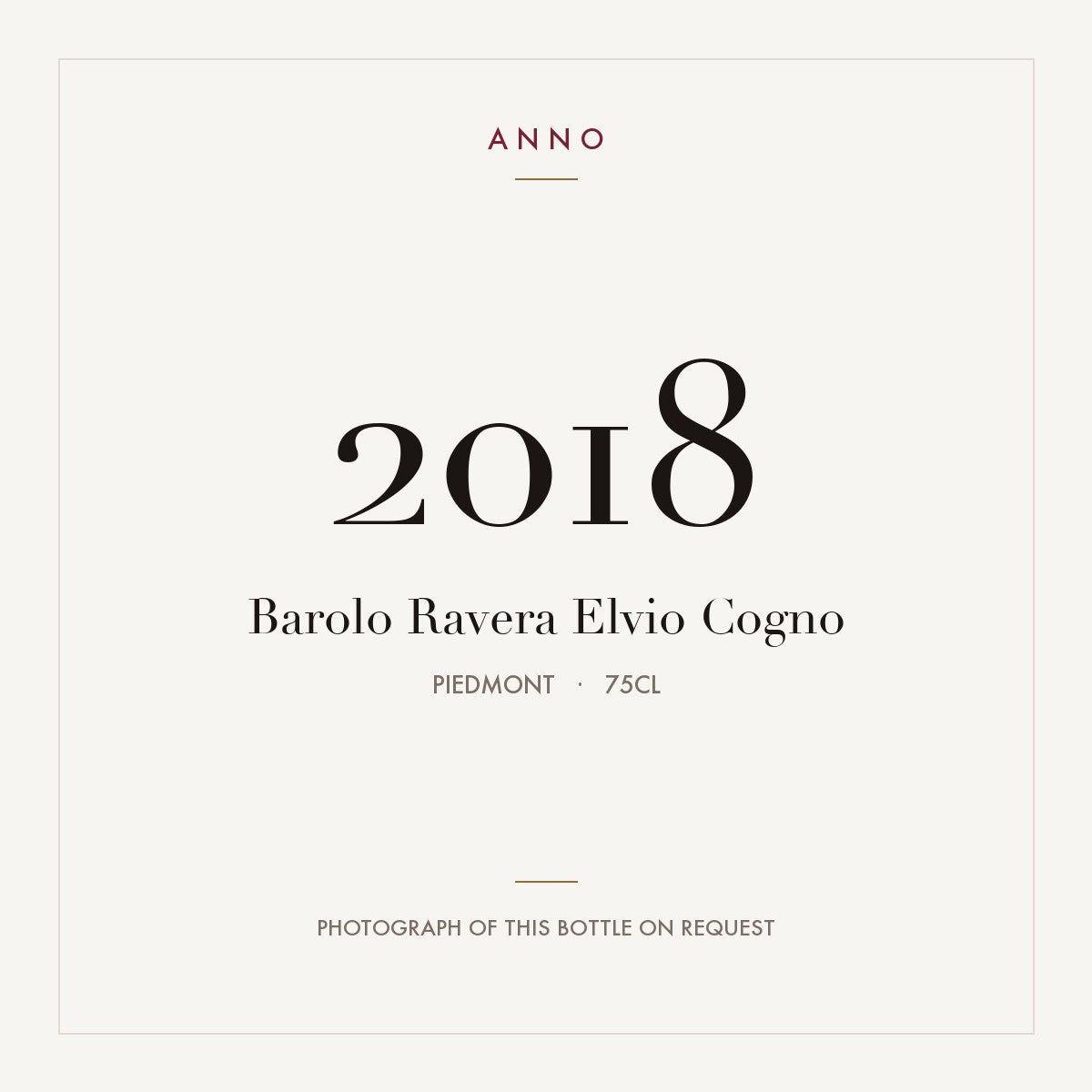 Elvio Cogno Barolo Ravera 2018 DOCG 0,75l