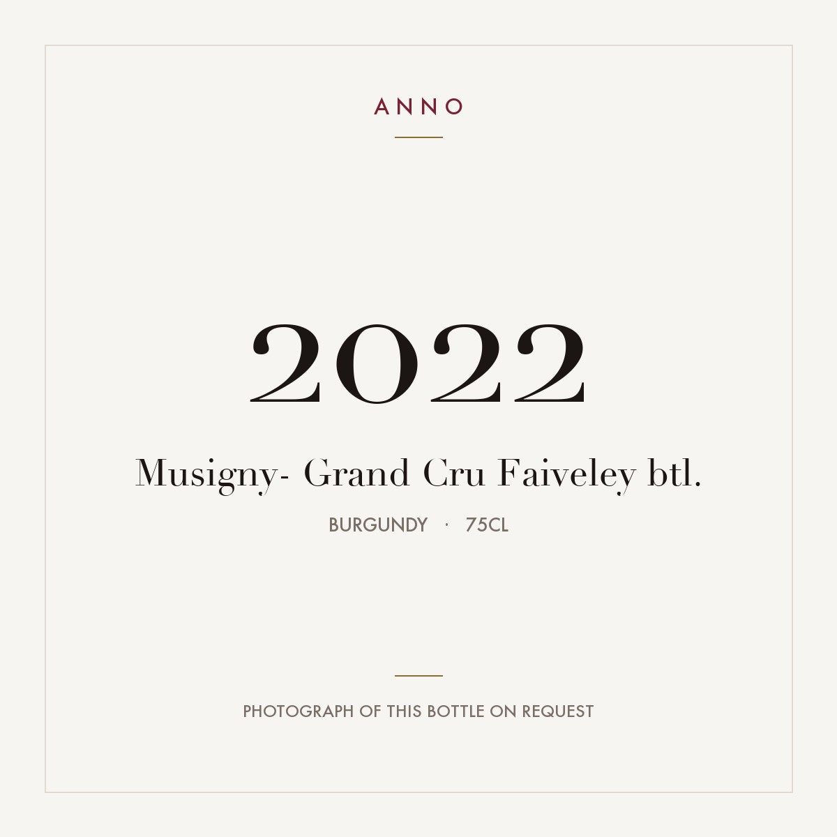 Faiveley Musigny Grand Cru 2022 AOC 0,75l