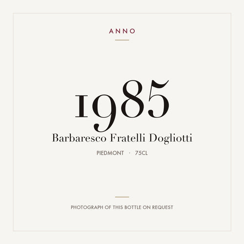 Fratelli Dogliotti Barbaresco 1985 DOCG 0,75l