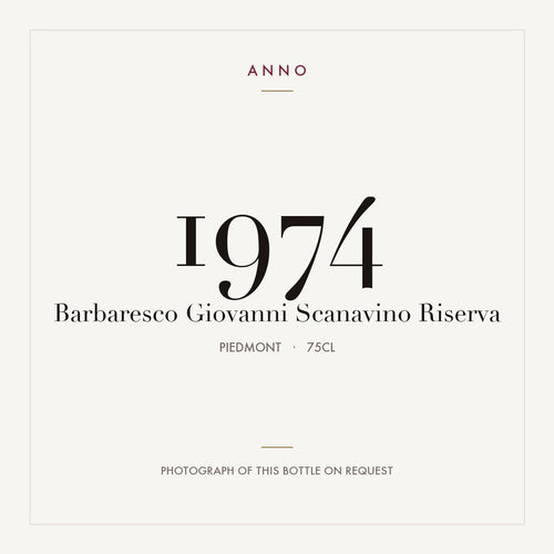 Giovanni Scanavino Barbaresco Riserva 1974 DOCG 0,75l