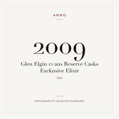 Glen Elgin Reserve Casks Exclusive 12 Years Old 2009 0,7l