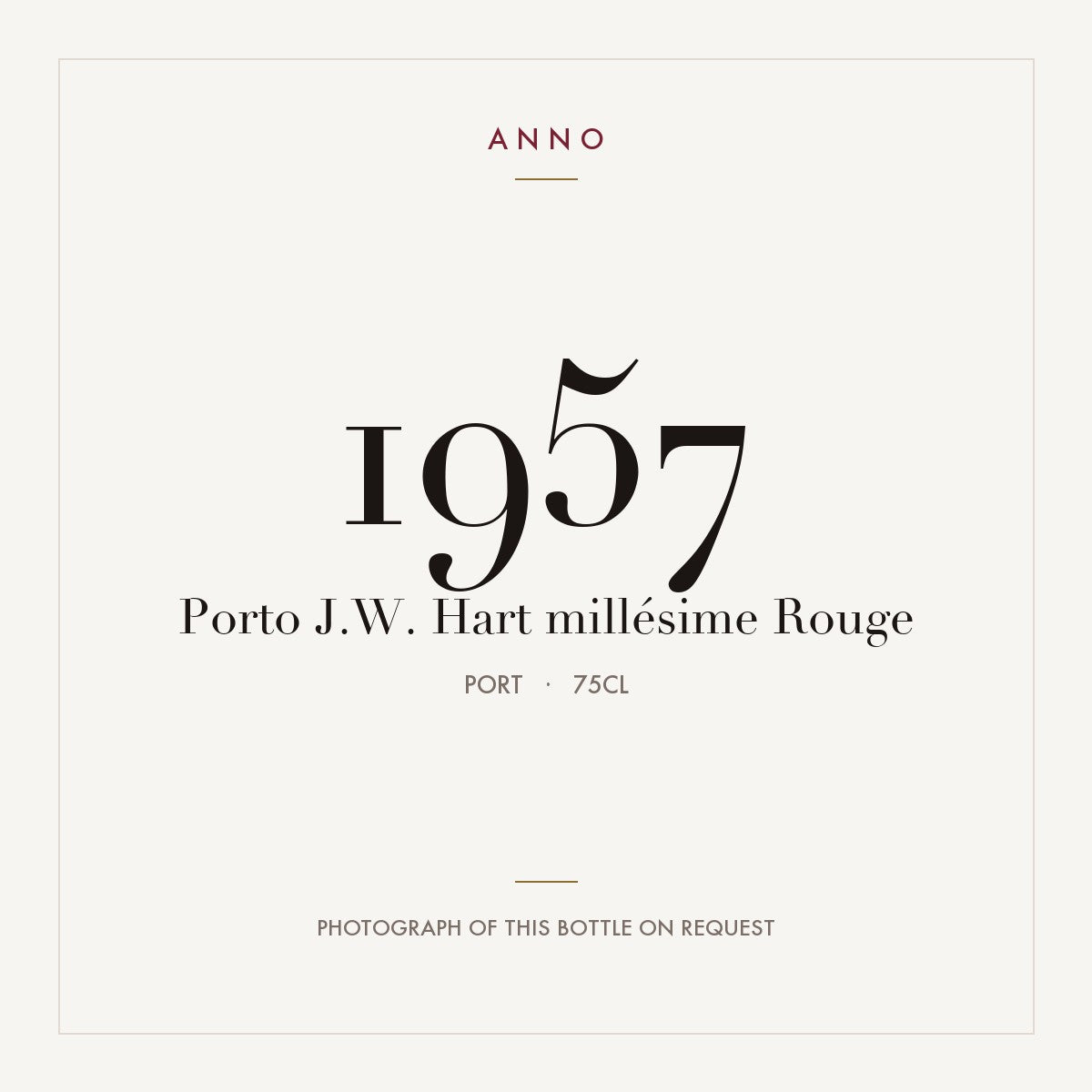 J.W. Hart Porto 1957 DO 0,75l