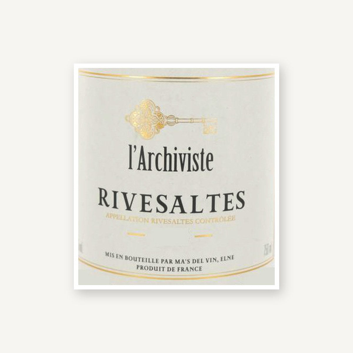 L'Archiviste Rivesaltes 1975 AOC 0,75l