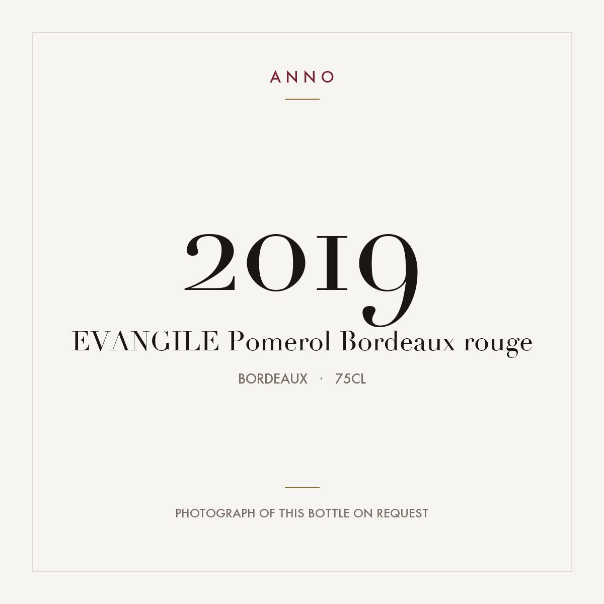 L'Evangile Pomerol 2019 AOC 0,75l