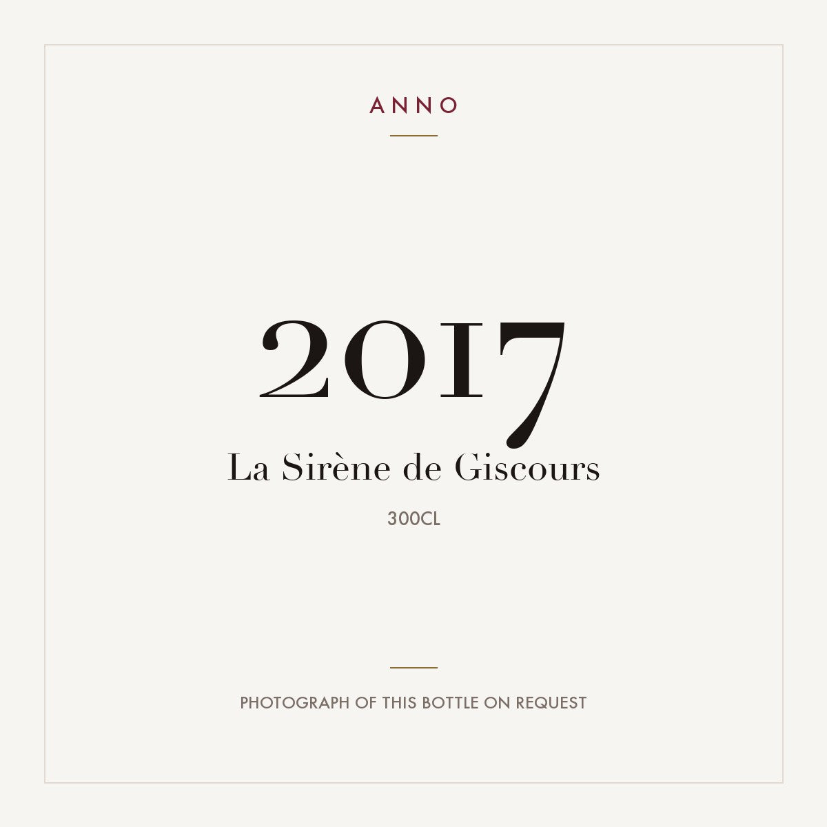 La Sirene de Giscours Margaux 2017 AOC 3l