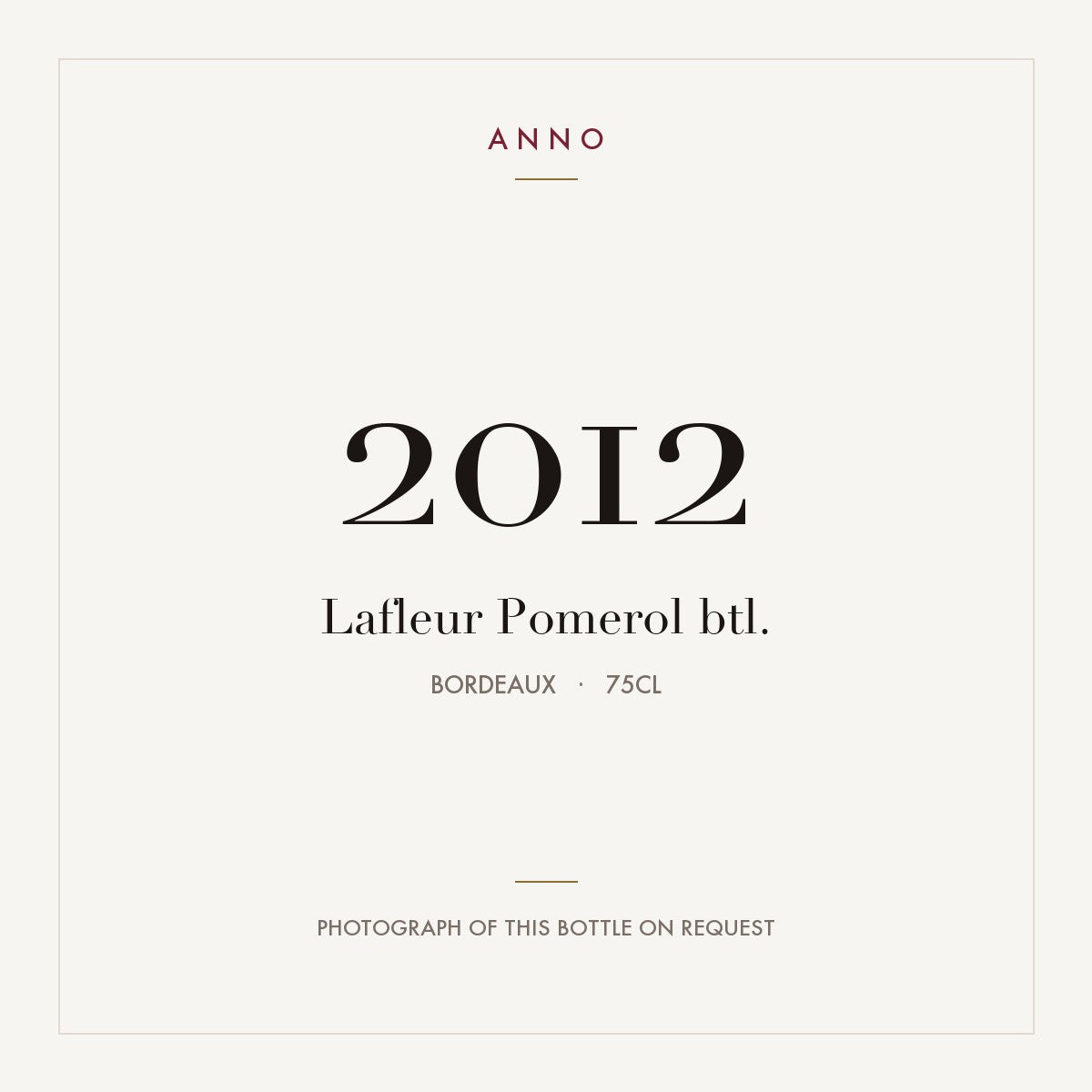 Lafleur Pomerol 2012 AOC 0,75l