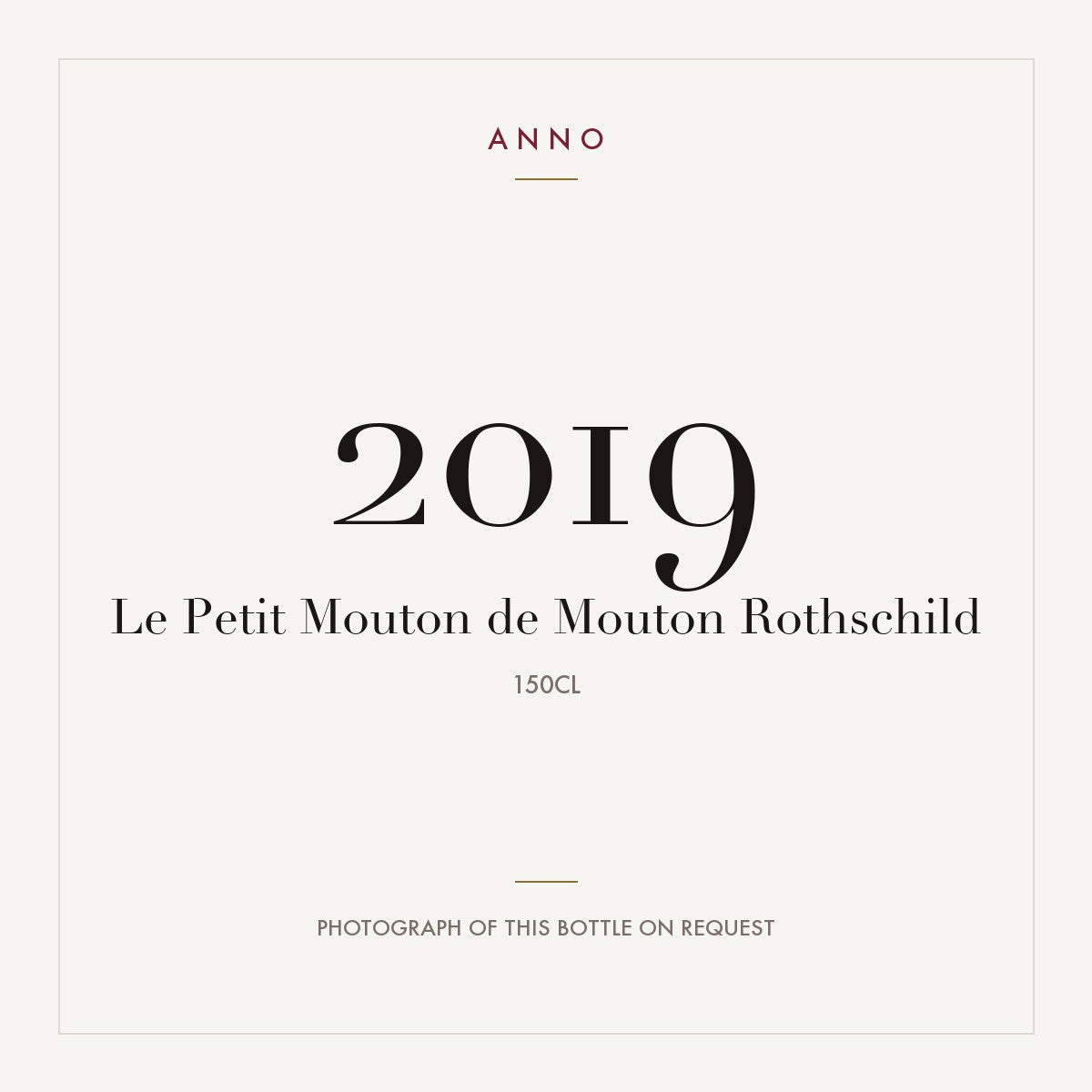 Le Petit Mouton de Mouton Rothschild Pauillac 2019 AOC 1,5l
