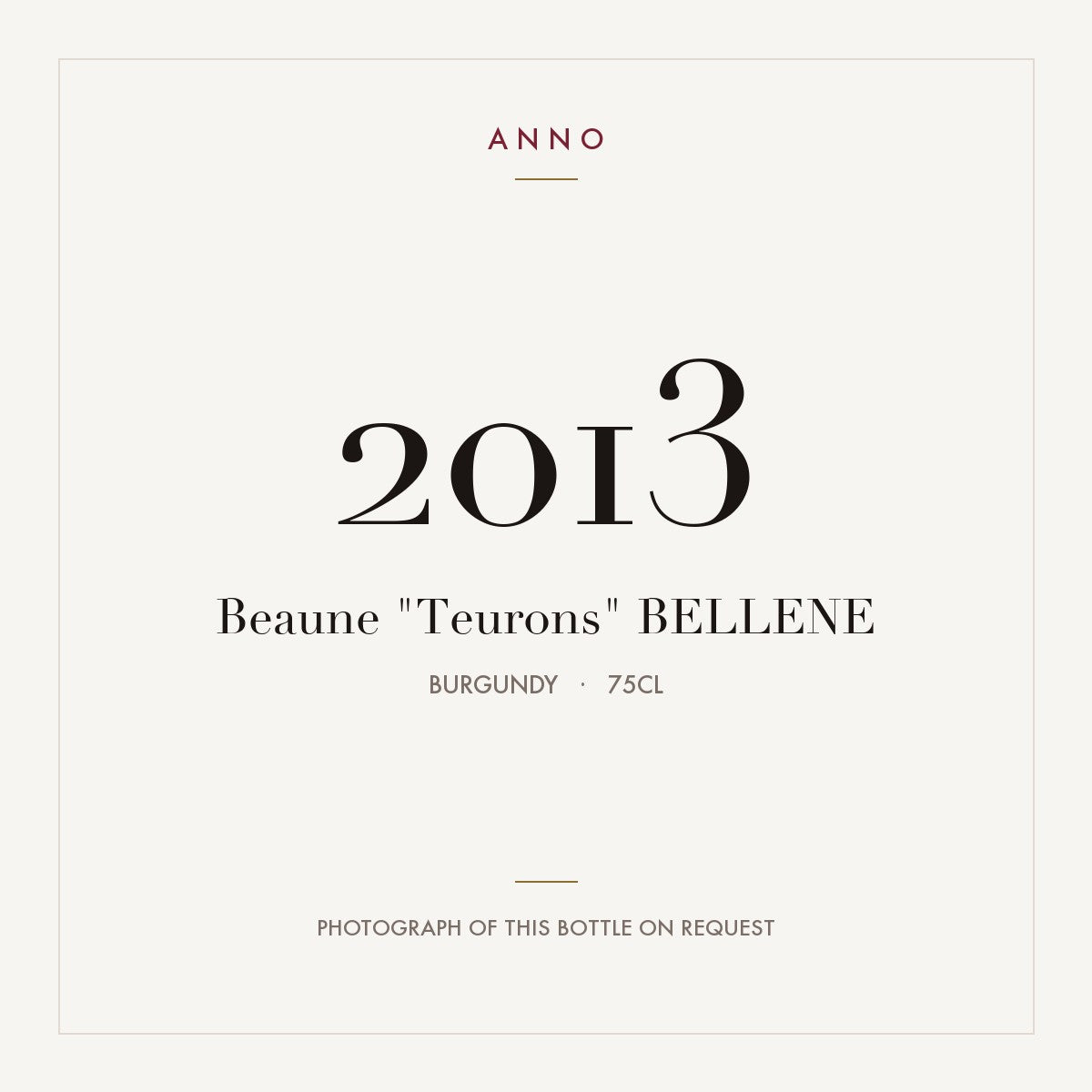 Maison Roche de Bellene Beaune Premier Cru "Teurons" 2013 AOC 0,75l