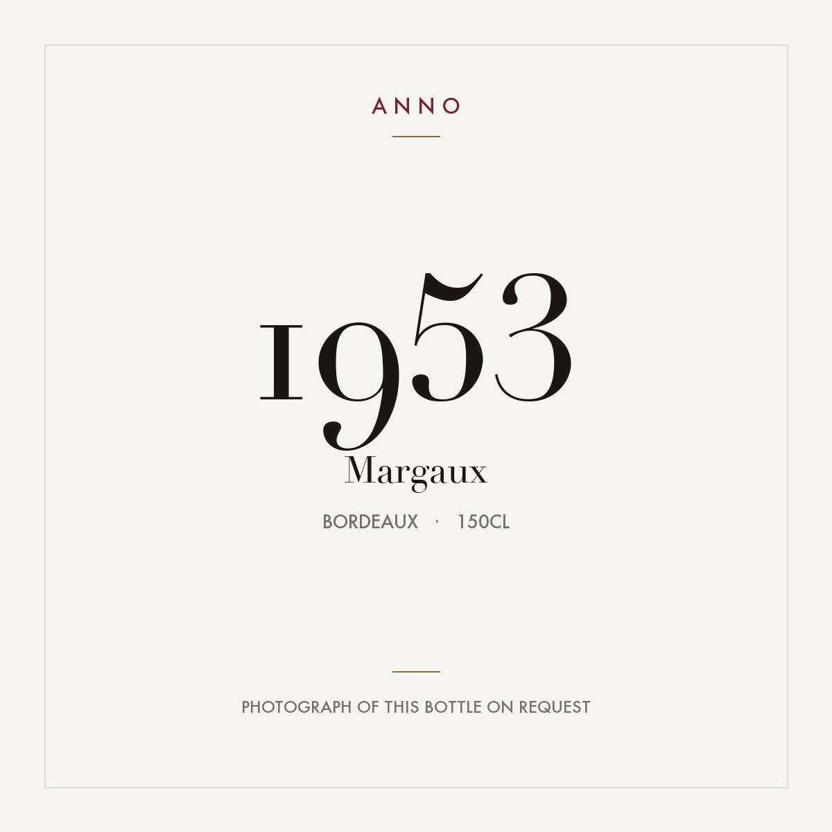 Margaux 1953 1,5l