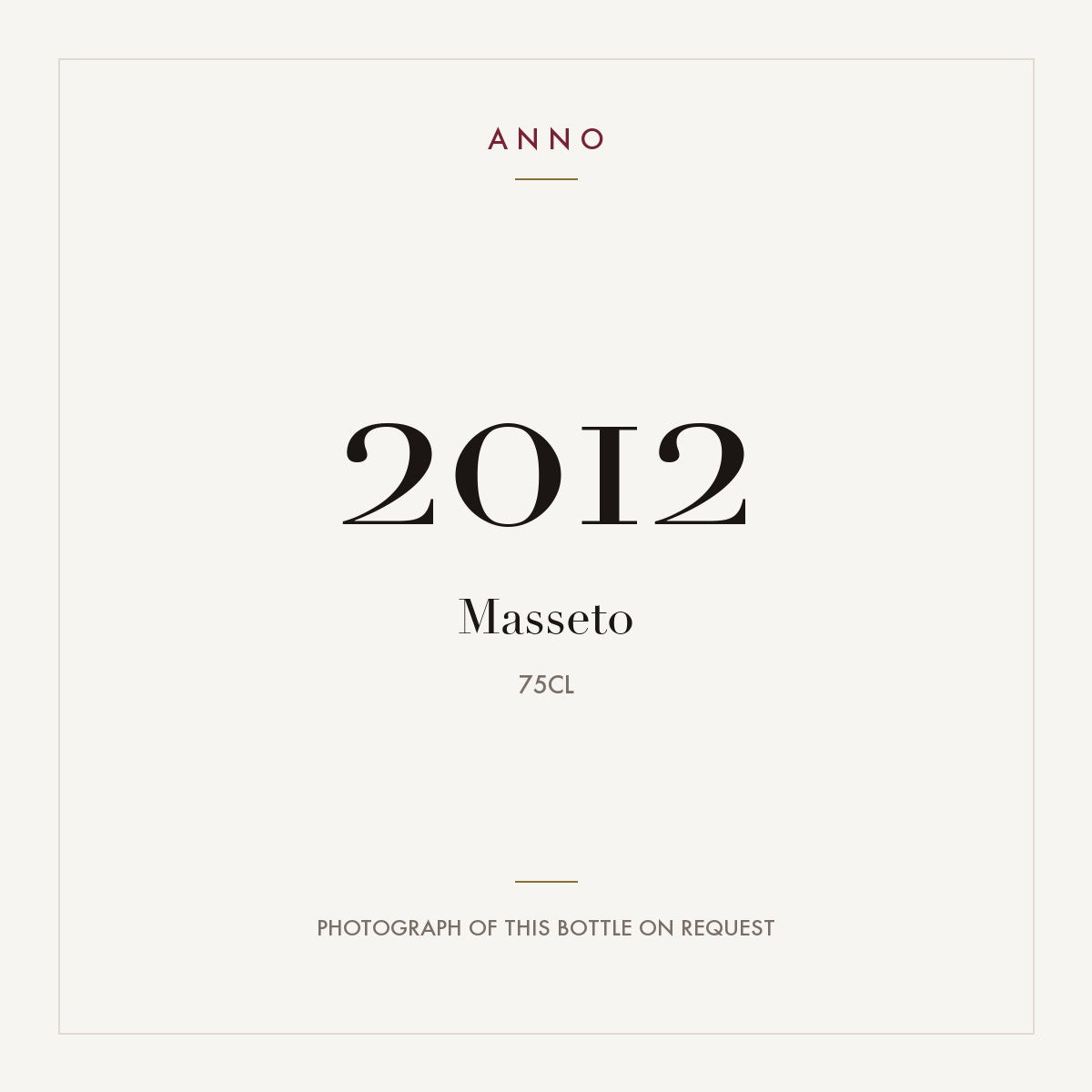 Masseto Toscana 2012 IGT 0,75l