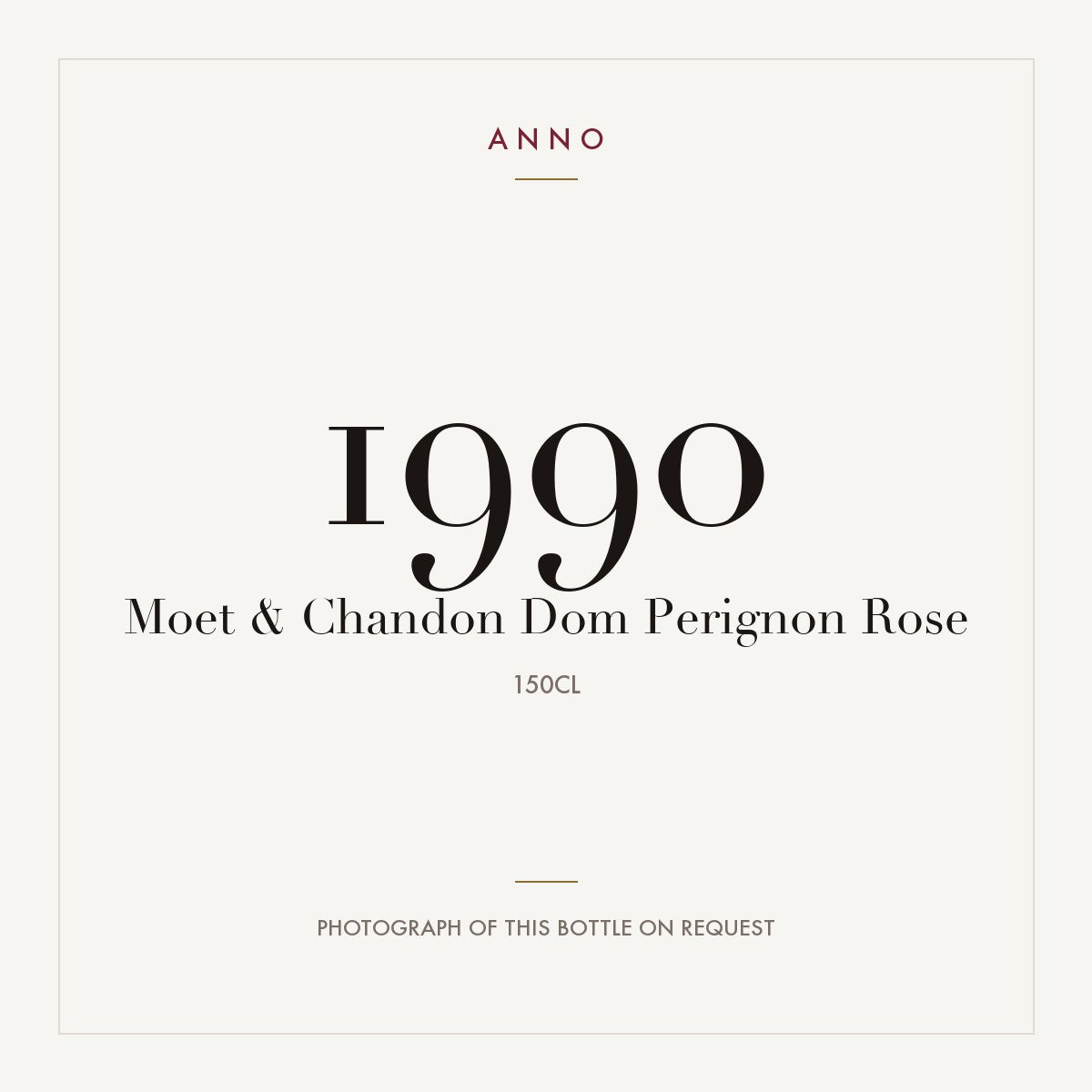 Moet & Chandon Dom Perignon Rose Champagne 1990 AOC 1,5l