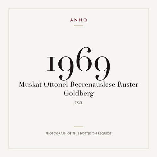 Muskat Ottonel Beerenauslese Ruster Goldberg 1969 0,75l