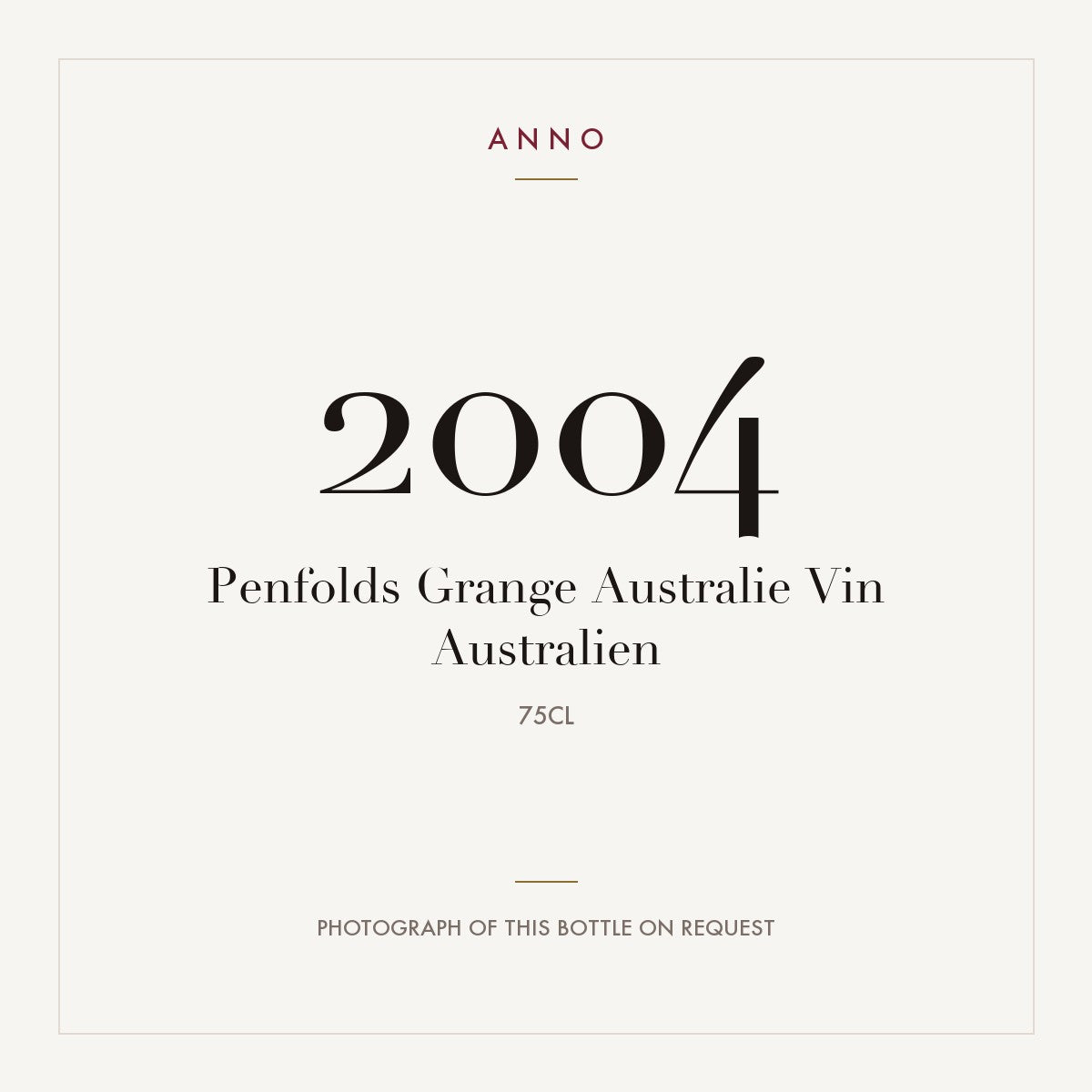 Penfolds Grange 2004 0,75l