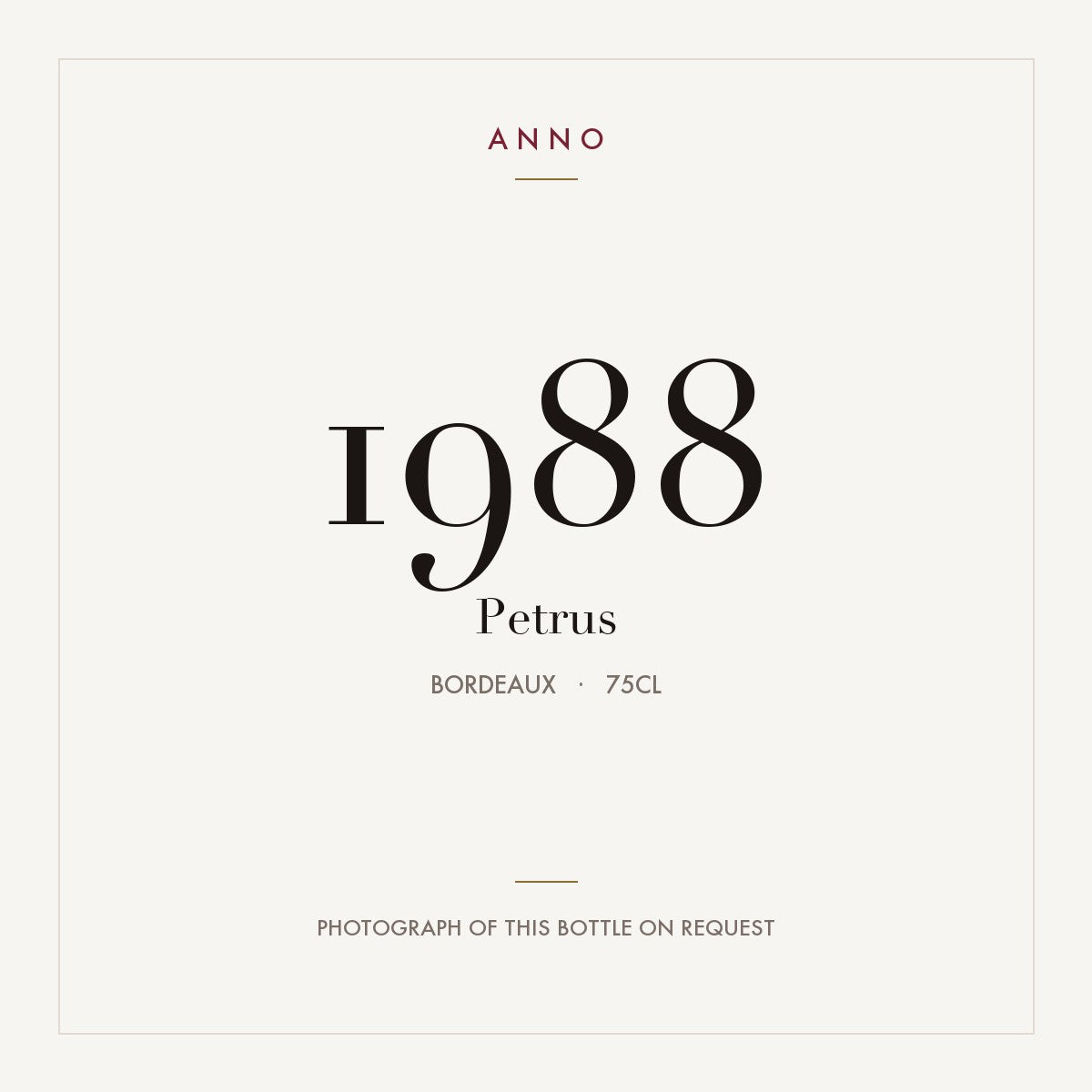 Petrus 1988 0,75l
