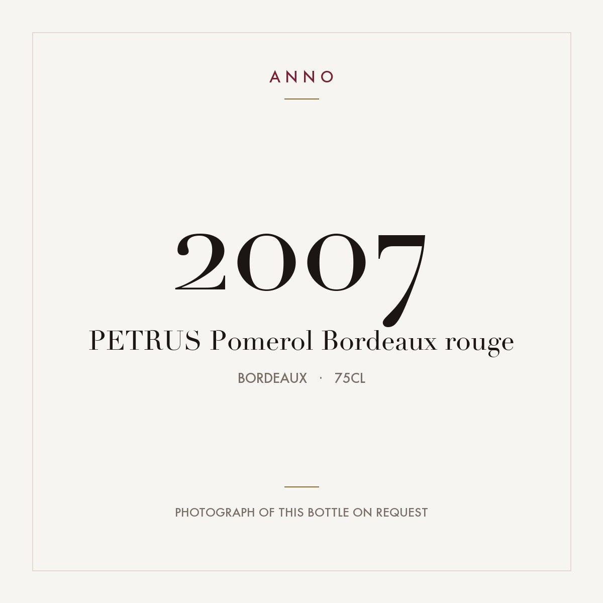 Petrus Pomerol 2007 AOC 0,75l