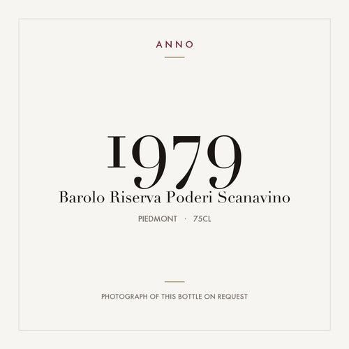 Poderi Scanavino Barolo Riserva 1979 DOCG 0,75l