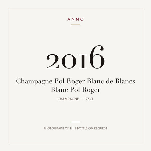 Pol Roger Blanc de Blancs Champagne 2016 AOC 0,75l