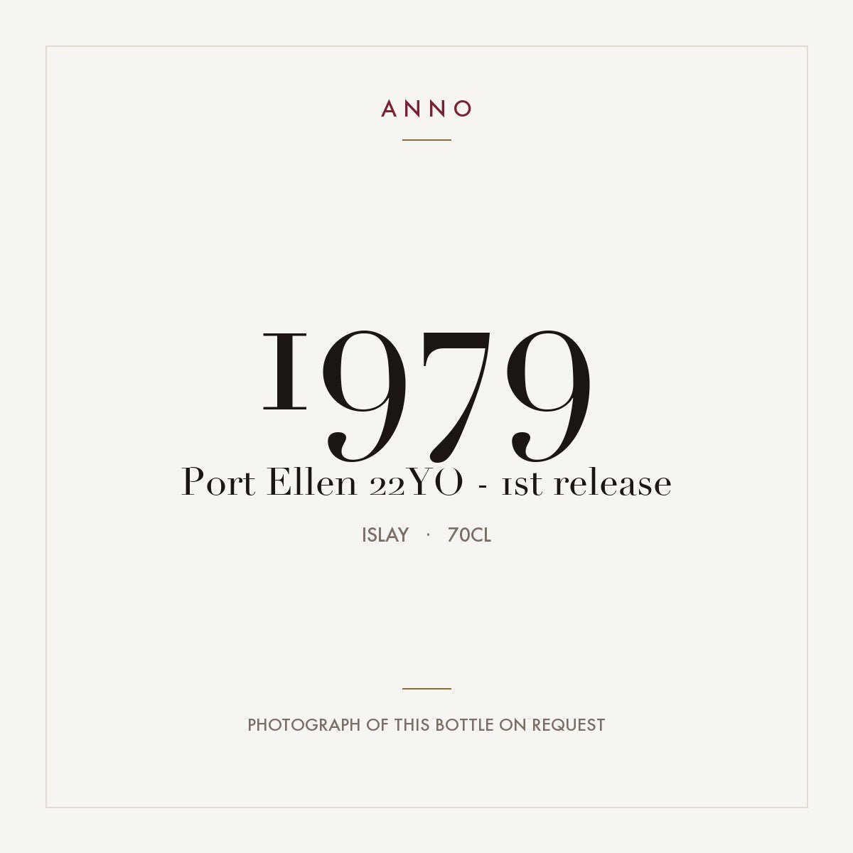 Port Ellen 22YO - 1st release 1979 0,7l