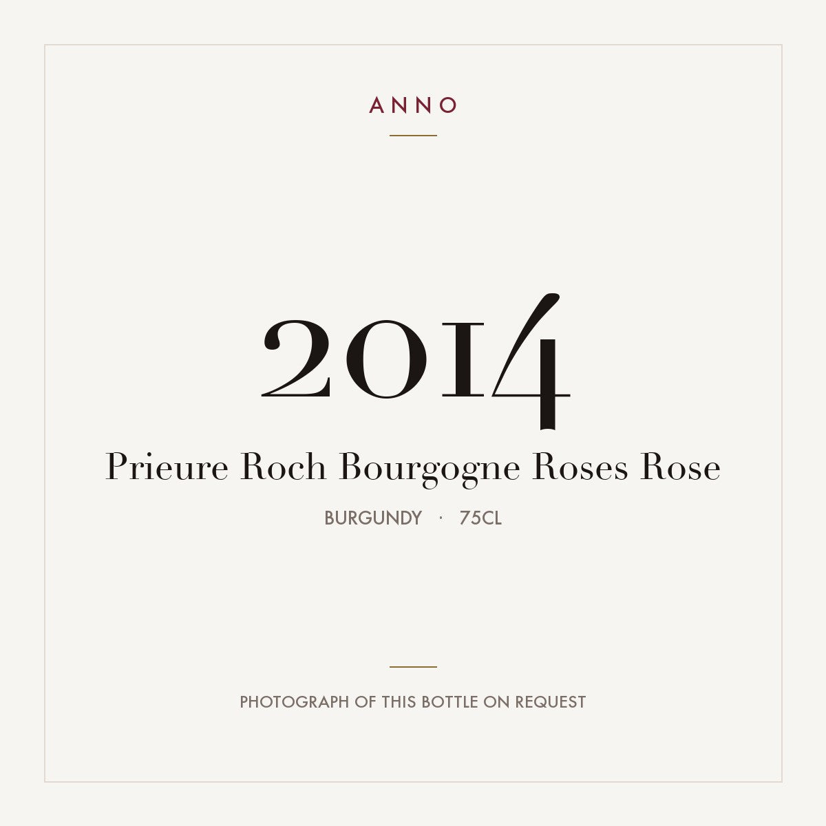 Prieure Roch Bourgogne Roses Rose 2014 0,75l