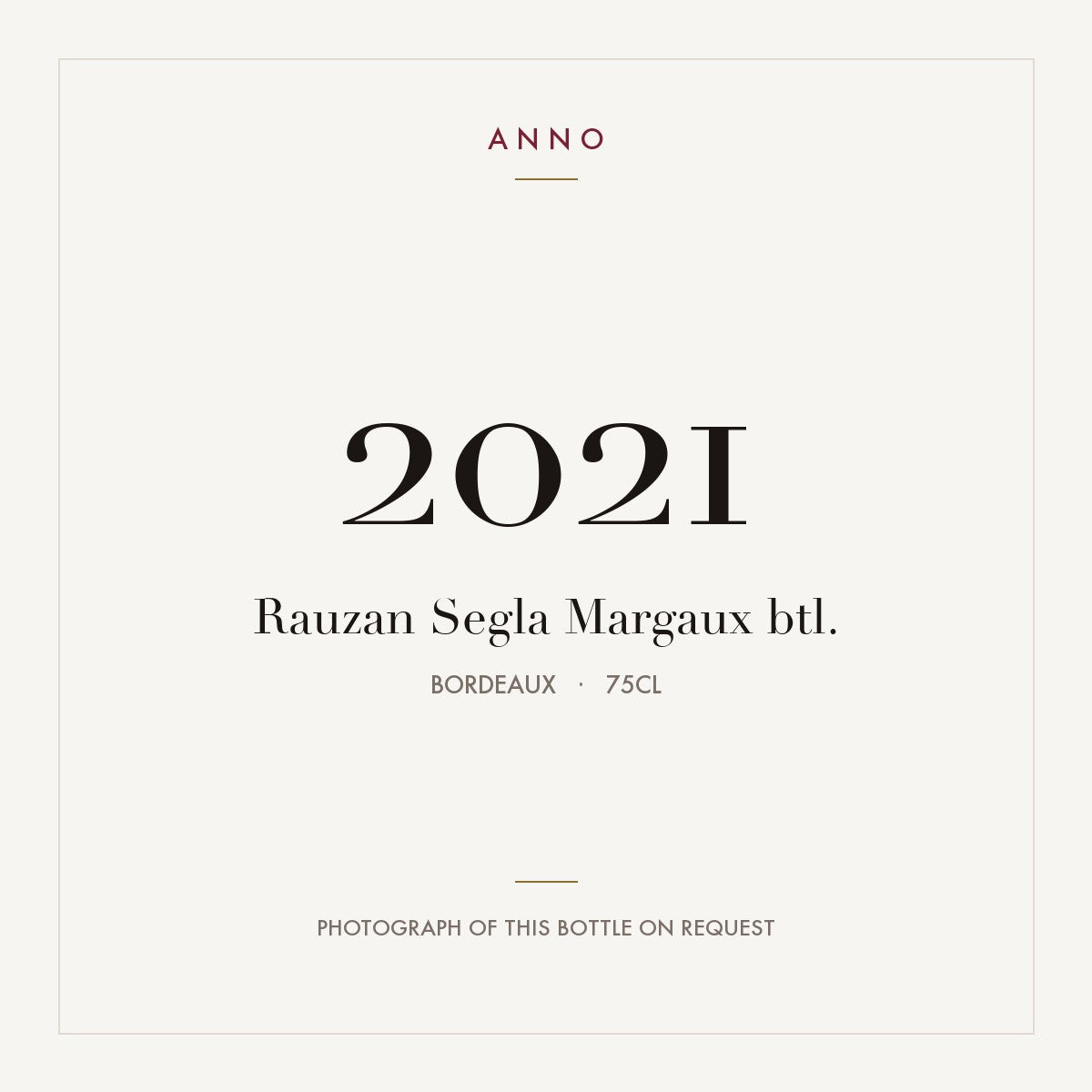 Rauzan-Segla Margaux 2021 AOC 0,75l