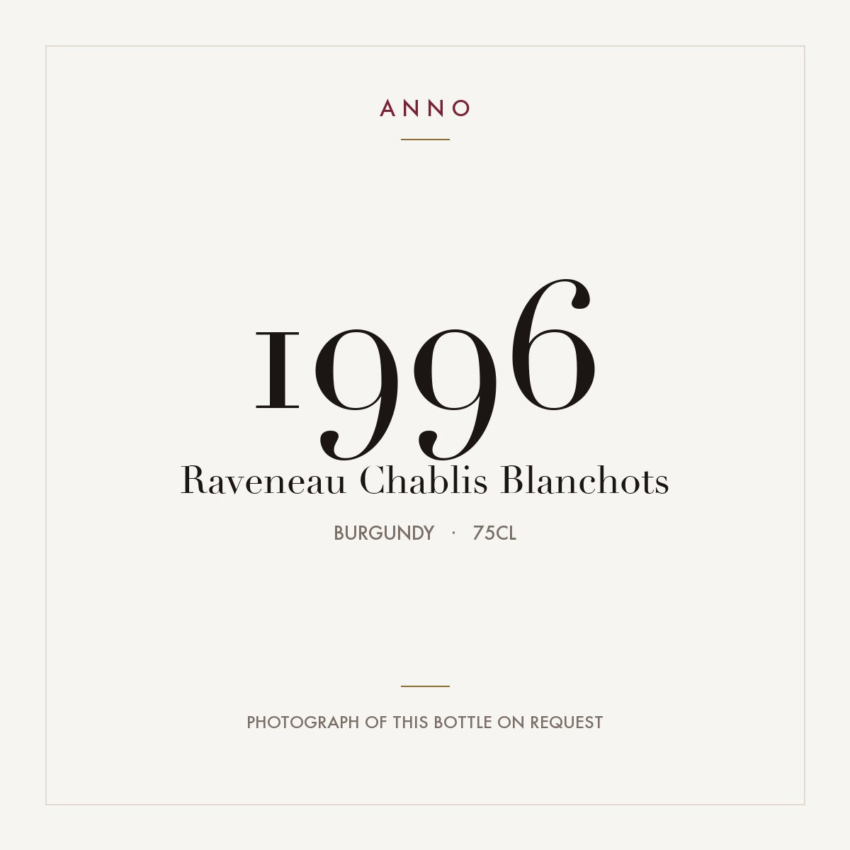 Raveneau Chablis Blanchots 1996 0,75l
