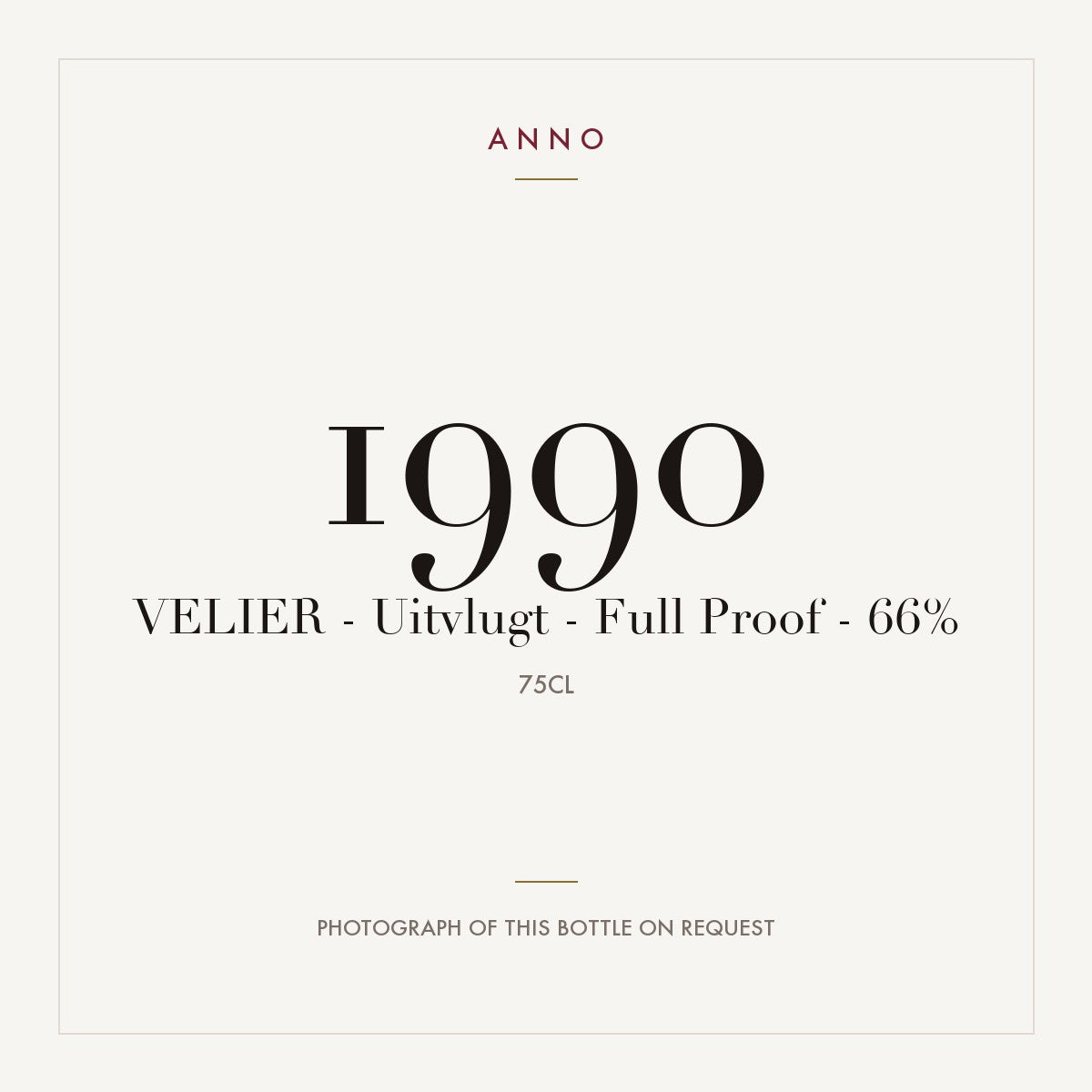 Velier Uitvlugt Full Proof 1990 0,75l