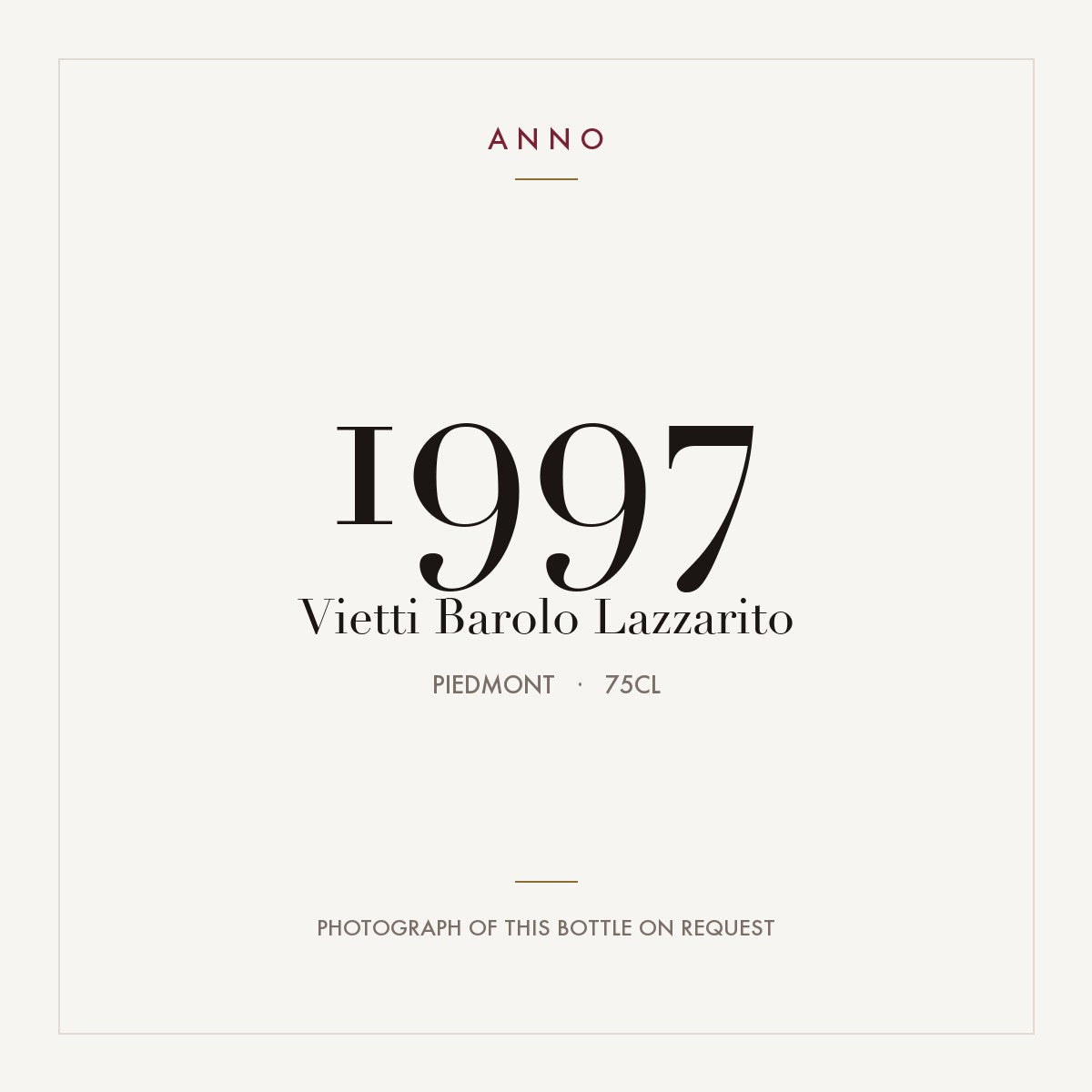 Vietti Barolo Lazzarito 1997 0,75l