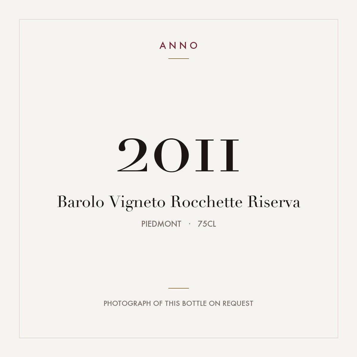 Vigneto Rocchette Barolo Riserva 2011 DOCG 0,75l