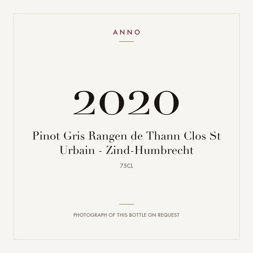 Zind-Humbrecht Alsace Grand Cru Rangen Pinot Gris Rangen de Thann Clos Saint Urbain 2020 AOC 0,75l