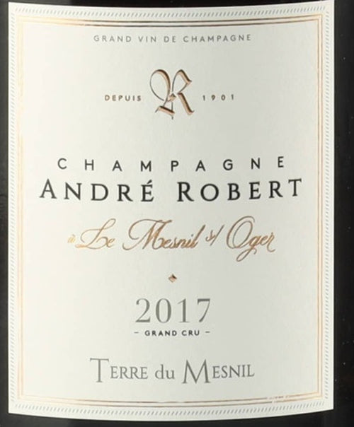 Andre Robert Terres du Mesnil Blanc de Blancs Champagne 2017 AOC 0,75l — wine label