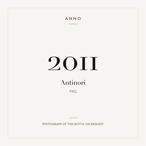 Antinori Solaia Toscana 2011 0,75l — ANNO vintage card; photograph of the actual bottle available on request